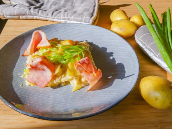 Blumenkohlgratin mit Kartoffeln &amp; Schinken - Mehr Genuss