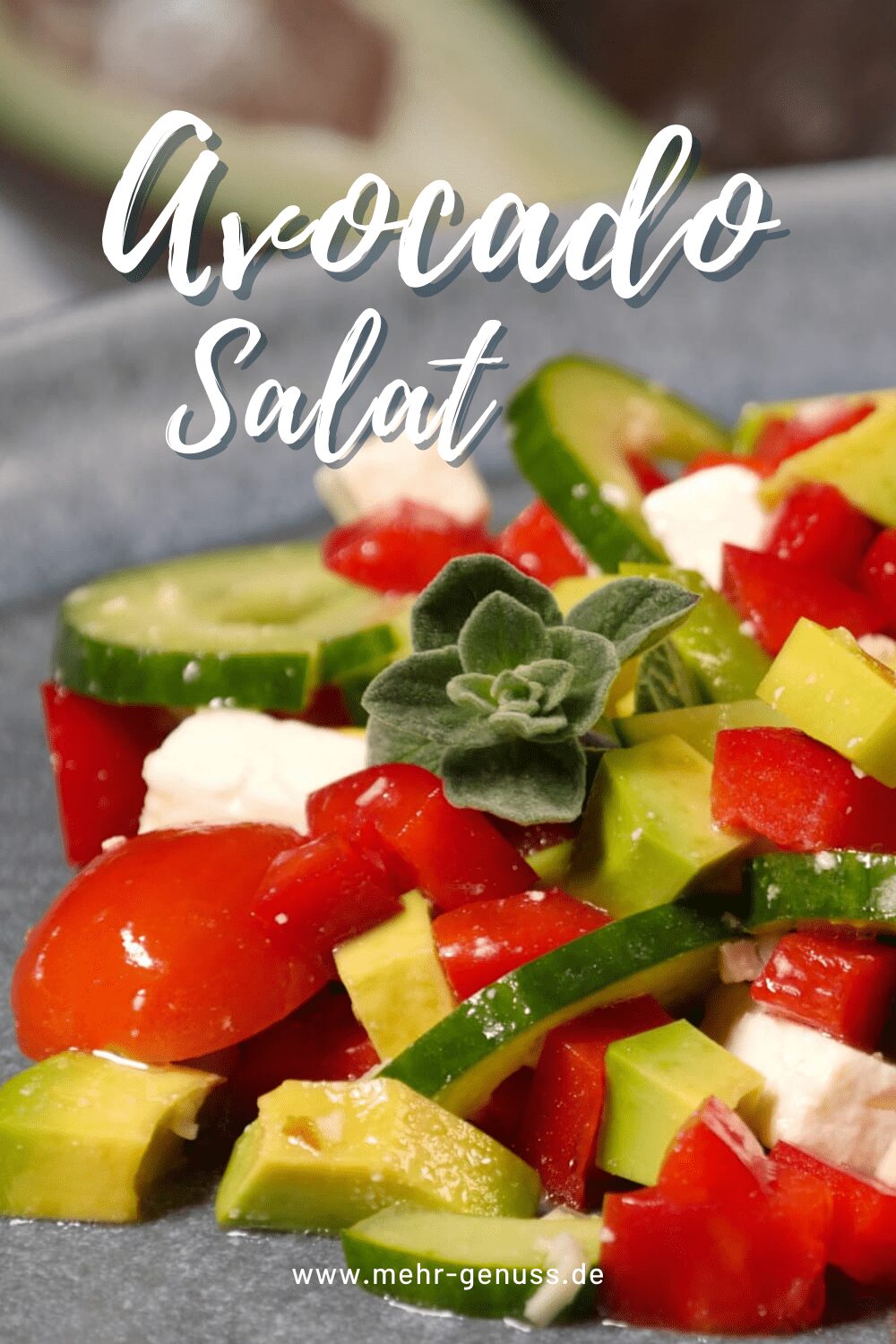 Avocado Salat Rezept Pinterest