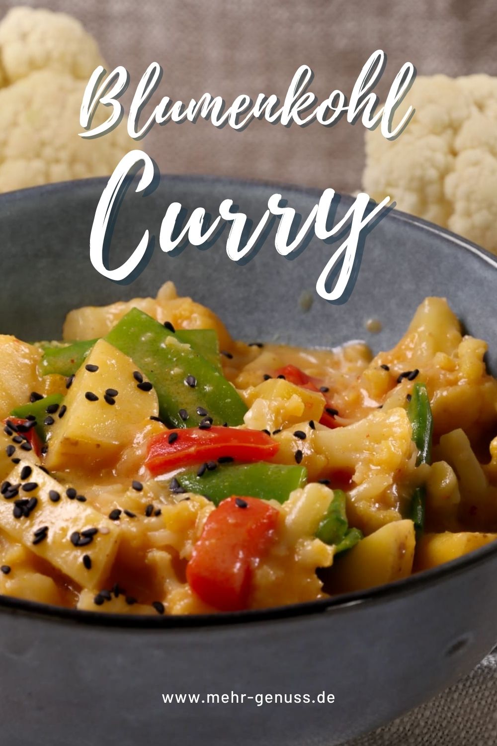 Blumenkohl Curry Rezept Pinterest