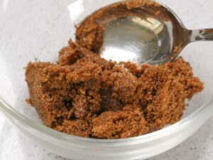 Brauner Zucker für Brownies