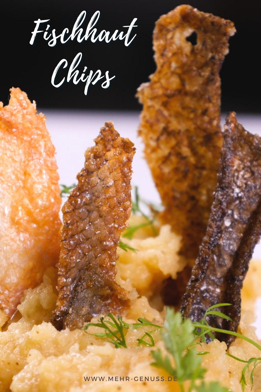 Fischhaut Chips auf Pinterest
