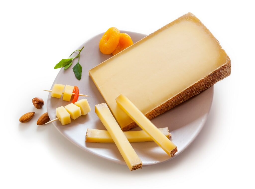 Gruyère Käse für Zwiebelsuppen