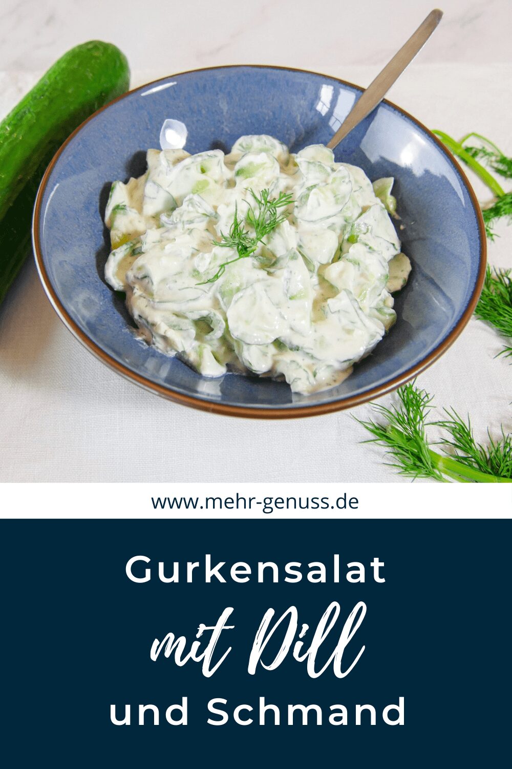 Gurkensalat mit Dill auf Pinterest