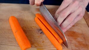 Karotten dritteln