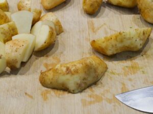 Kartoffel halbieren