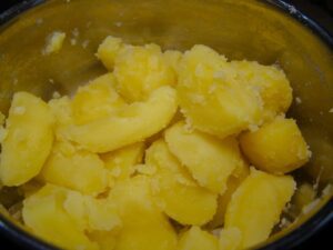 Macaire Kartoffel Zubereitung Kartoffeln abdaempfen