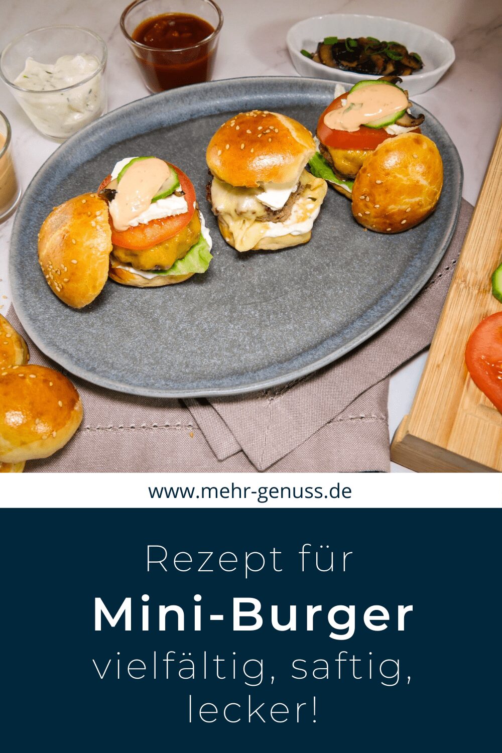 Mini Burger Rezept auf Pinterest