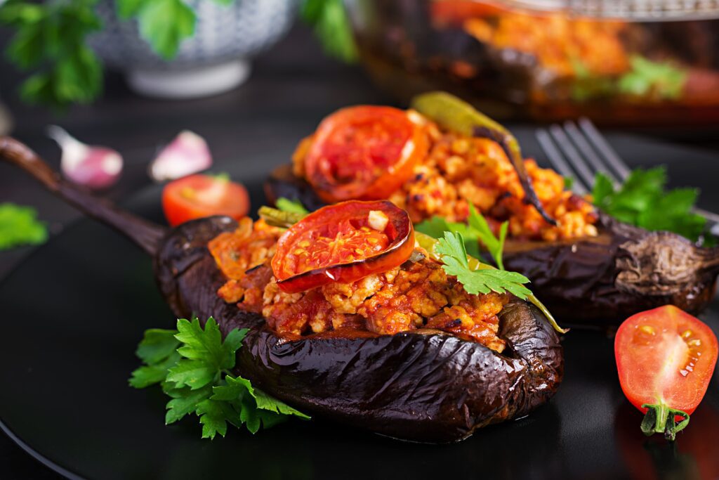 Rezept Aubergine gefüllt