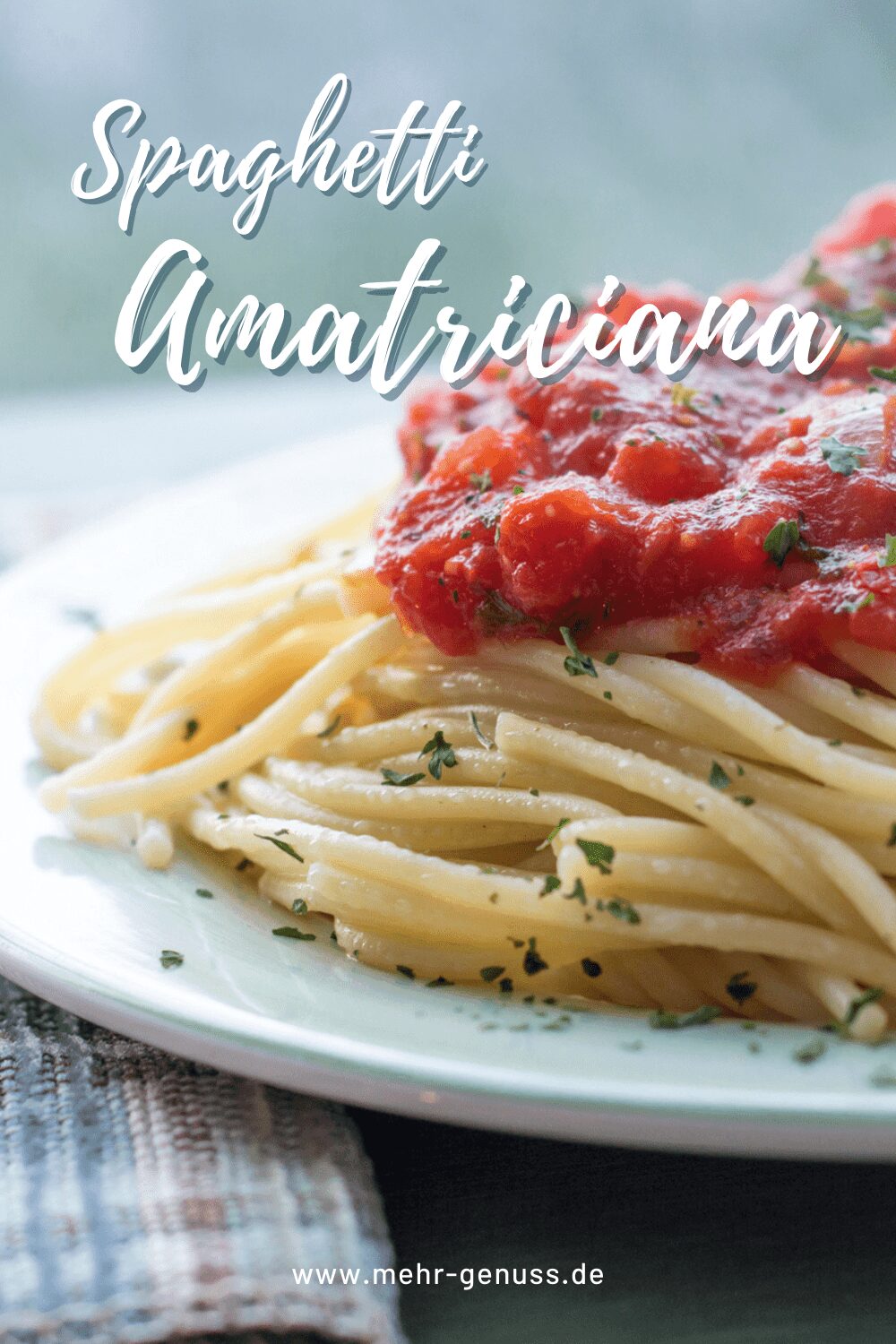 Spaghetti Amatriciana Rezept Pinterest