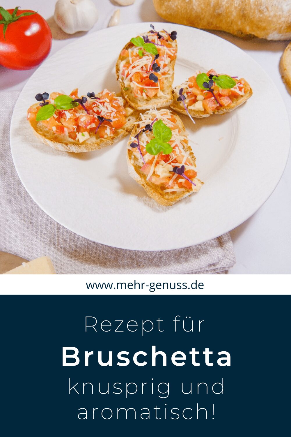 Tomaten-Bruschetta auf Pinterest