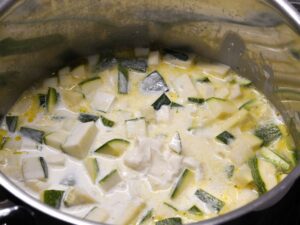 Zucchini Creme-Suppe unpüriert